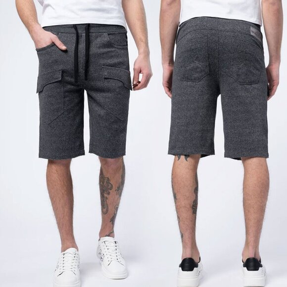 Parasuco Men's 9518KM Charcoal Cargo Shorts - NWT - Picture 1 of 5